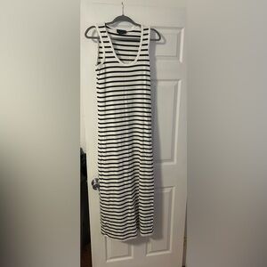 Hatch Jamie Striped Maternity Maxi Dress